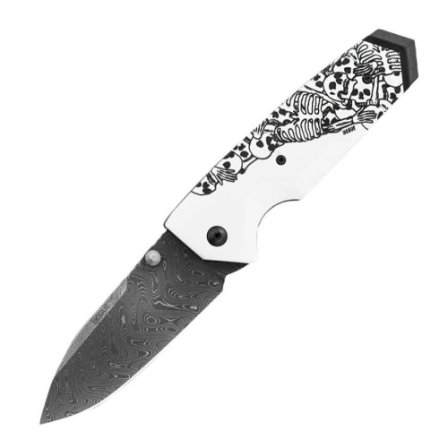 Складной нож Hogue EX-02 Skulls & Bones Spear Point