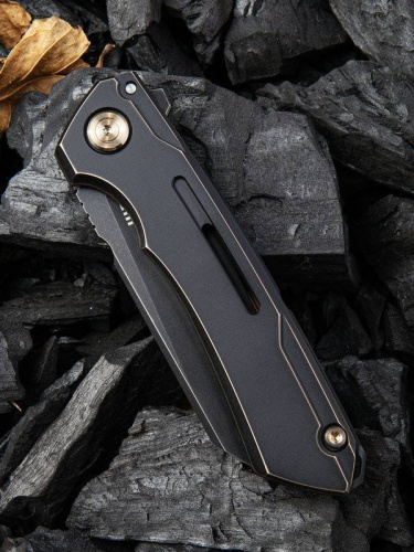 Складной нож WE Knife Mini Buster Antique Bronze фото 7 Складной нож WE Knife Mini Buster Antique Bronze фото 7