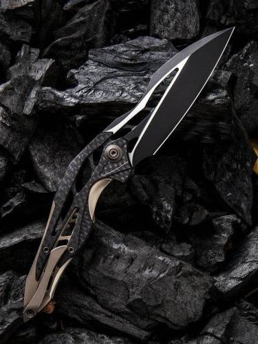 5891 WE Knife Arrakis Champagne carbon фото 4