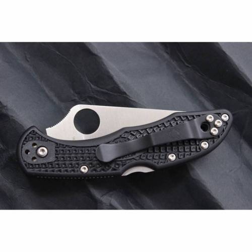 5891 Spyderco Delica 4 Flat Ground - 11FPBK фото 10