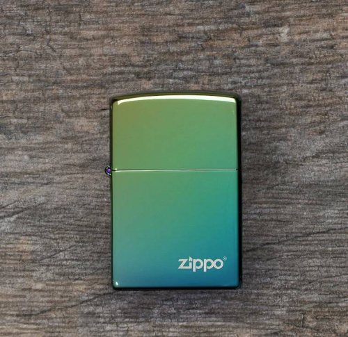 499 ZIPPO ЗажигалкаLogo Classic с покрытием High Polish Teal фото 5 499 ZIPPO ЗажигалкаLogo Classic с покрытием High Polish Teal фото 5